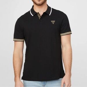 Guess Black Polo Shirt for Men